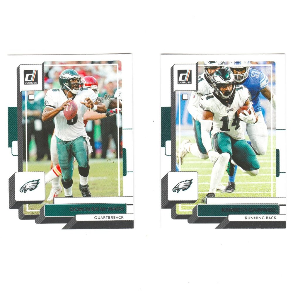 Donnovan McNabb Kenneth Gainwell 2022 Panini Donruss Cards Philadelphia Eagles